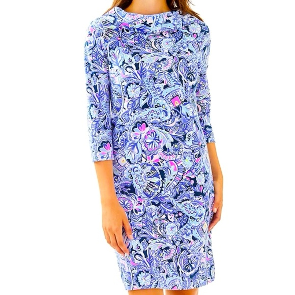 Lilly Pulitzer Saralyn Boat Neck Dress Size XL
